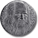 Dritto - Leonardo Da Vinci, 1964 bronzo fusione