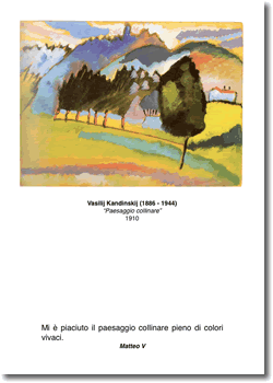 Vasilij Kandinskij 'Paesaggio collinare' 1910