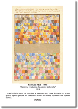Paul Klee 'Dapprima innalzatosi dal grigiore della notte' 1918