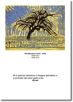 Piet Mondrian 'Albero blu' 1909-1910