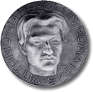 Dritto - Autoritratto, 1945 bronzo fusione 30 mm