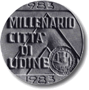 Rovescio - Millenario della città di Udine, 1983 bronzo fusione 70mm