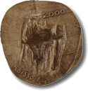 Dritto - 2000 Abisso o rinascita, 1976 bronzo fusione 50 mm
