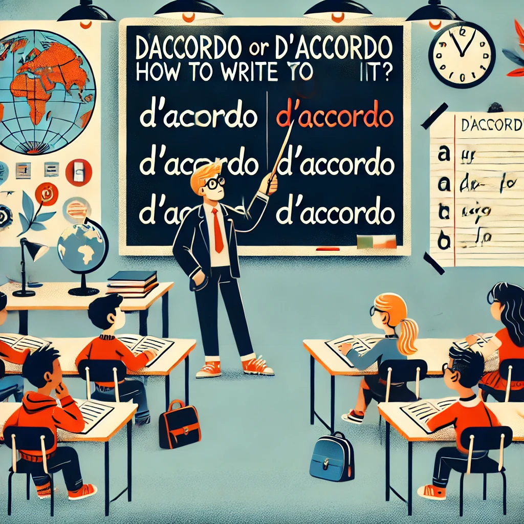 Daccordo o d'accordo: come si scrive ?