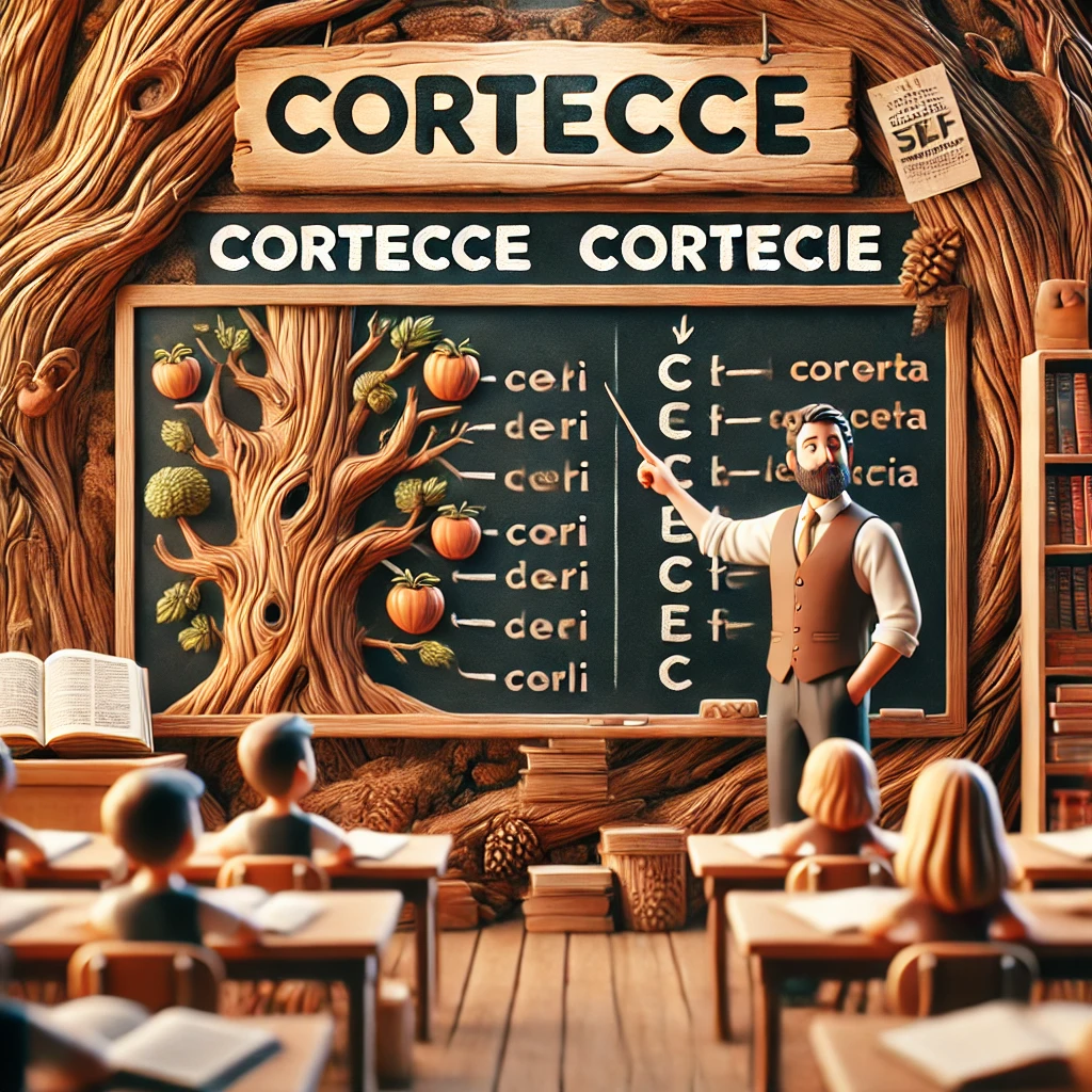 Si scrive Cortecce o Corteccie Si scrive Cortecce o Corteccie