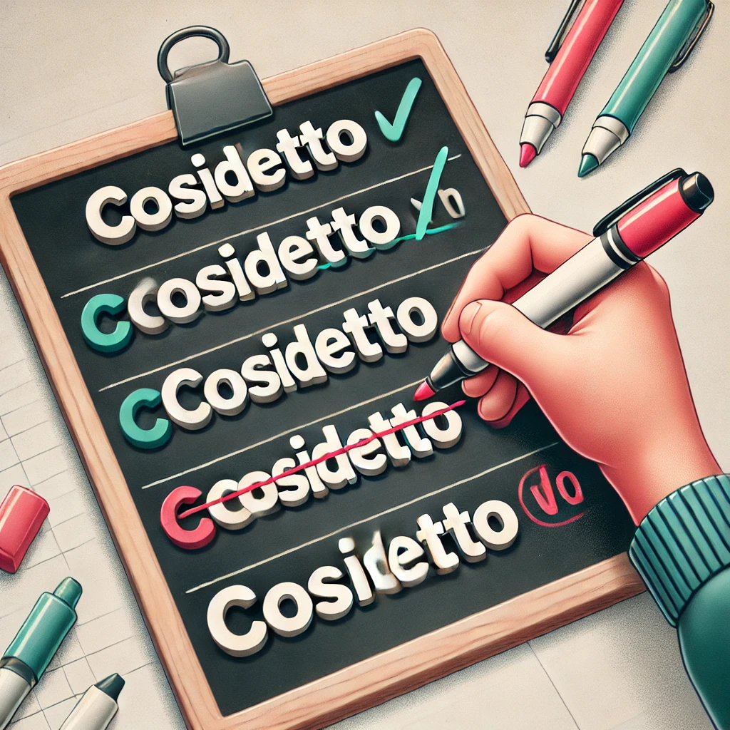 Si scrive Cosiddetto, Così detto o Cosidetto Si scrive Cosiddetto, Così detto o Cosidetto