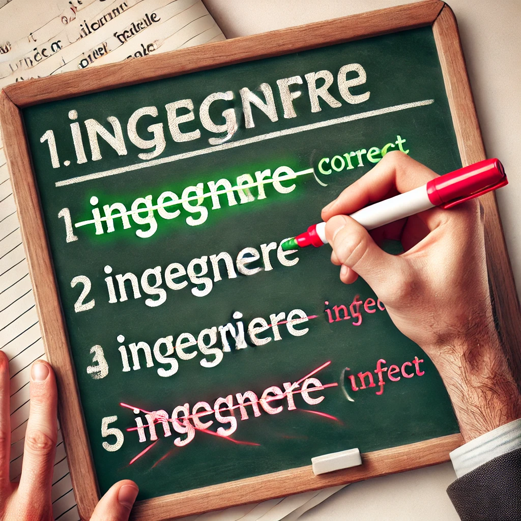 Si scrive Ingegnere o Ingegniere o Ingeniere Si scrive Ingegnere o Ingegniere o Ingeniere