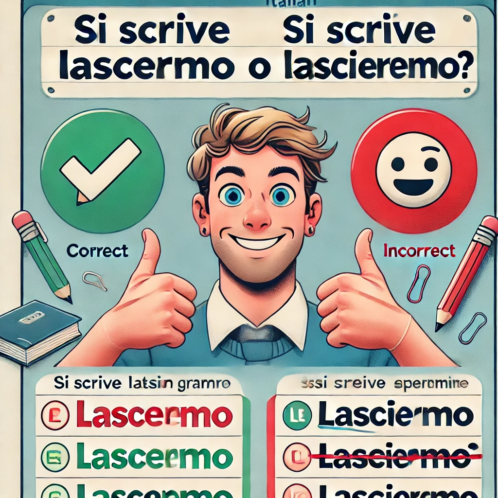 Si scrive Lasceremo o Lascieremo Si scrive Lasceremo o Lascieremo