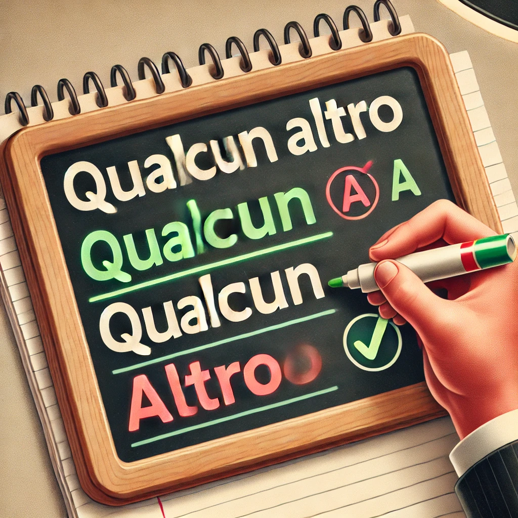 Si scrive Qualcun altro o Qualcun'altro Si scrive Qualcun altro o Qualcun'altro