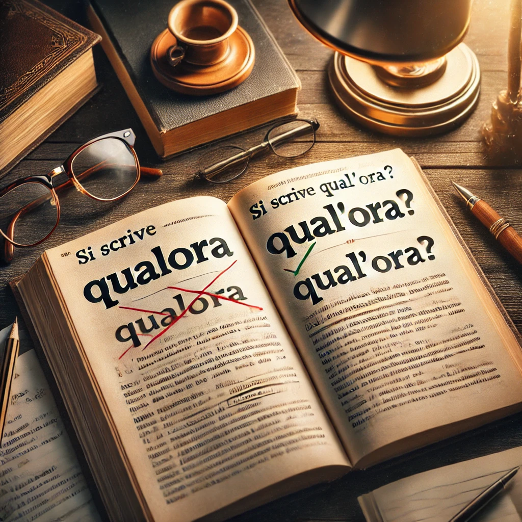 Si scrive Qualora o Qual'ora Si scrive Qualora o Qual'ora