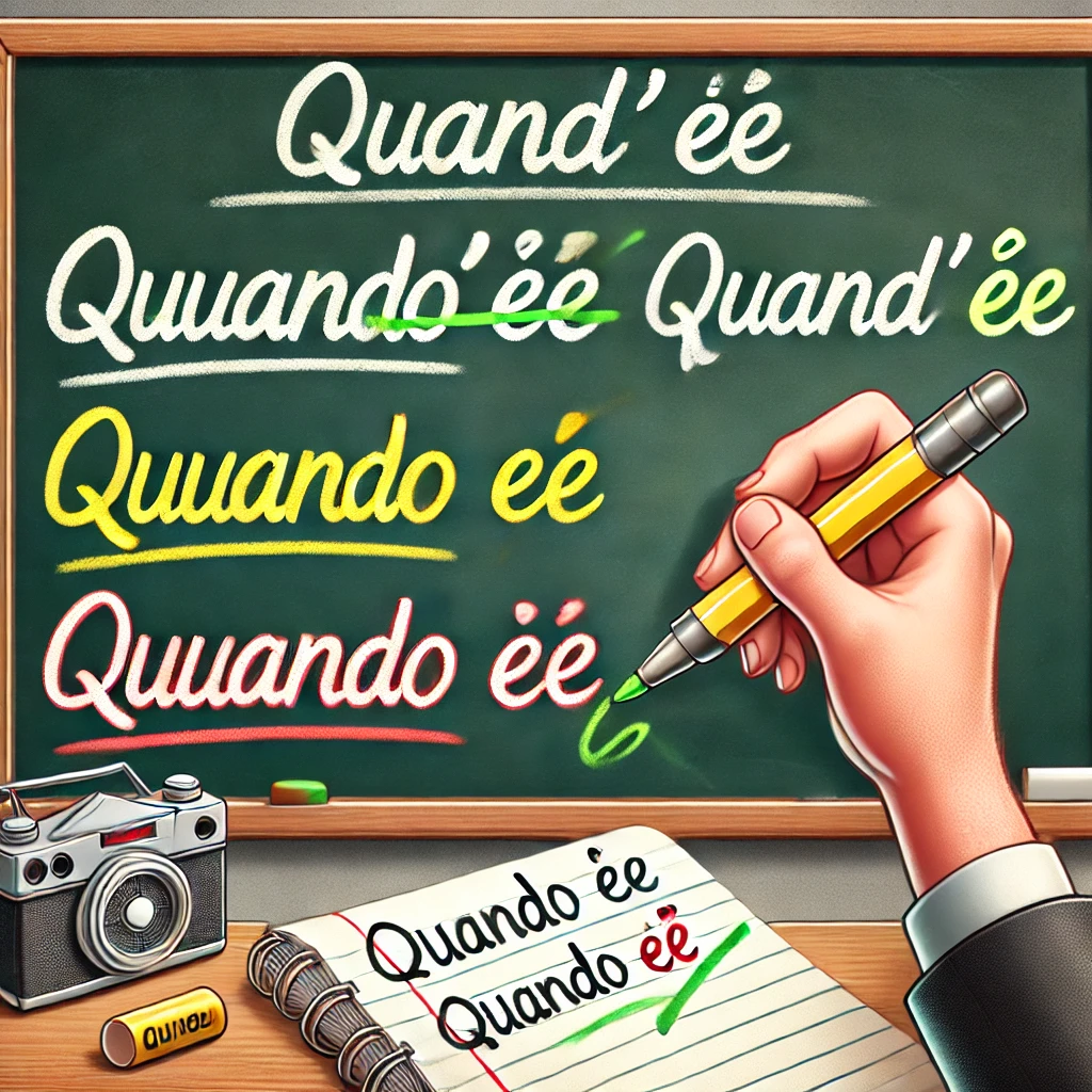 Si scrive Quand'è, Quando è o Quand è? Si scrive Quand'è, Quando è o Quand è?