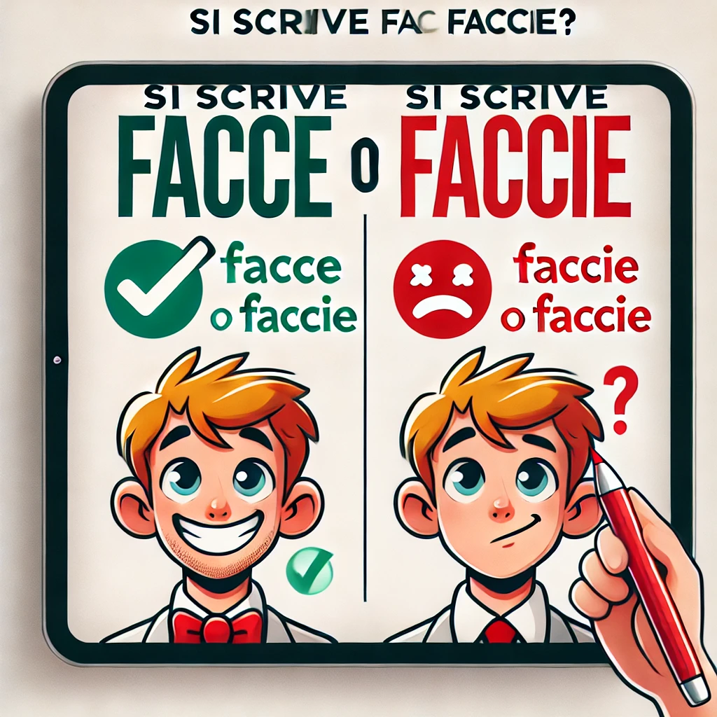Si scrive Facce o Faccie? Si scrive Facce o Faccie?