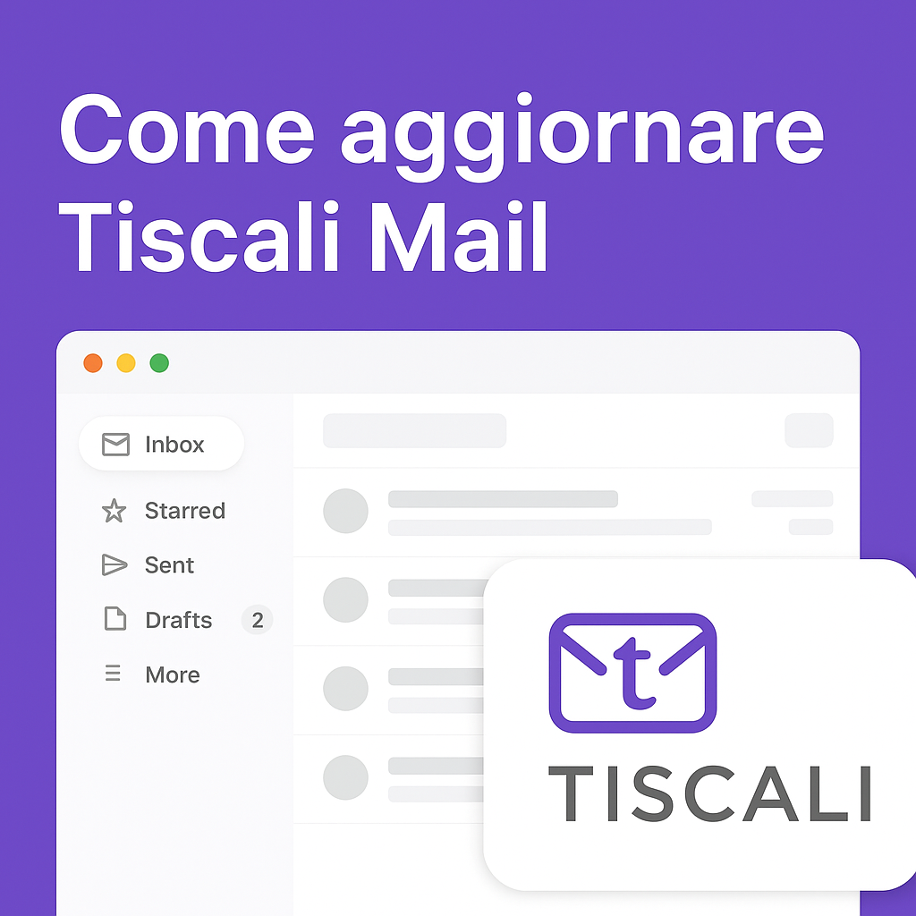 Come aggiornare Tiscali Mail
